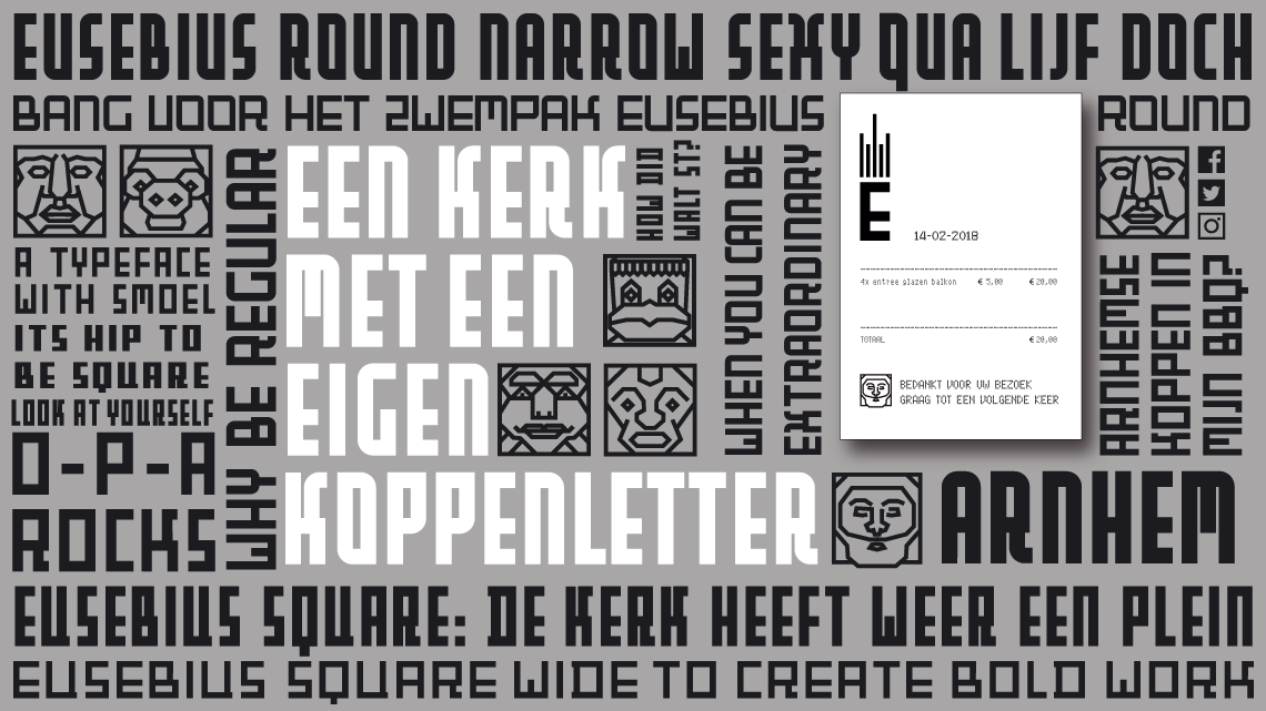 Font Eusebius huisstijl